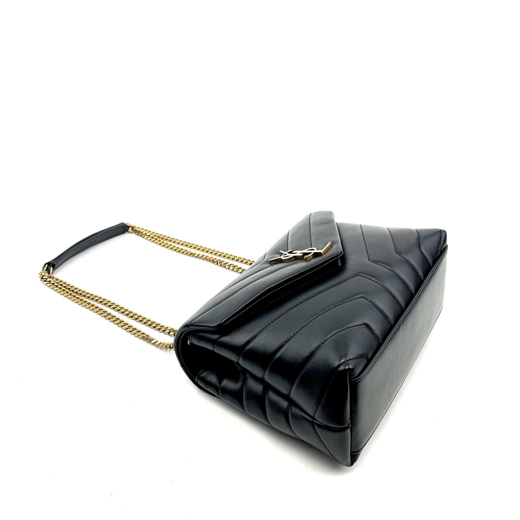 SAINT LAURENT Small Monogram Loulou Matelassé Shoulder Bag