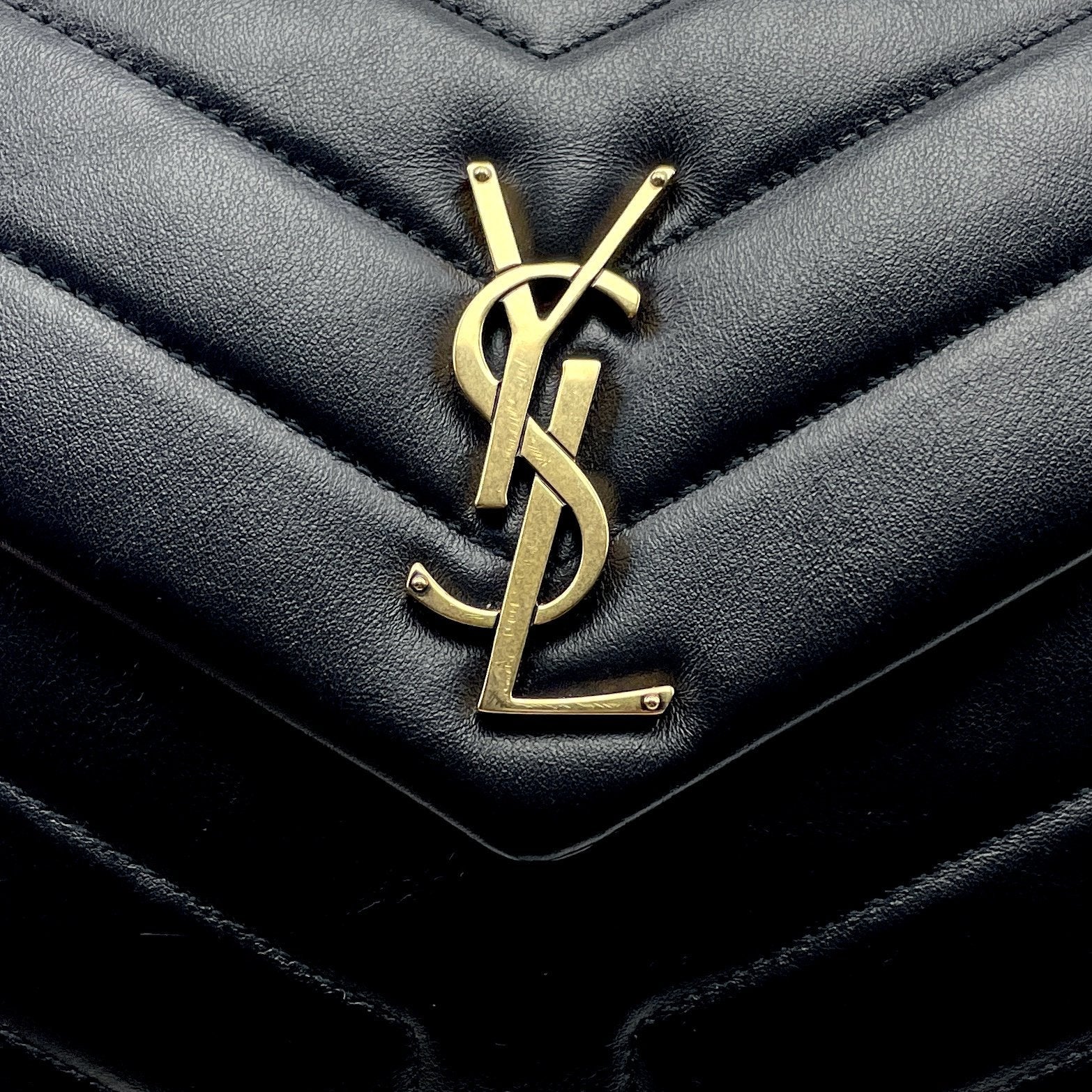 SAINT LAURENT Small Monogram Loulou Matelassé Shoulder Bag