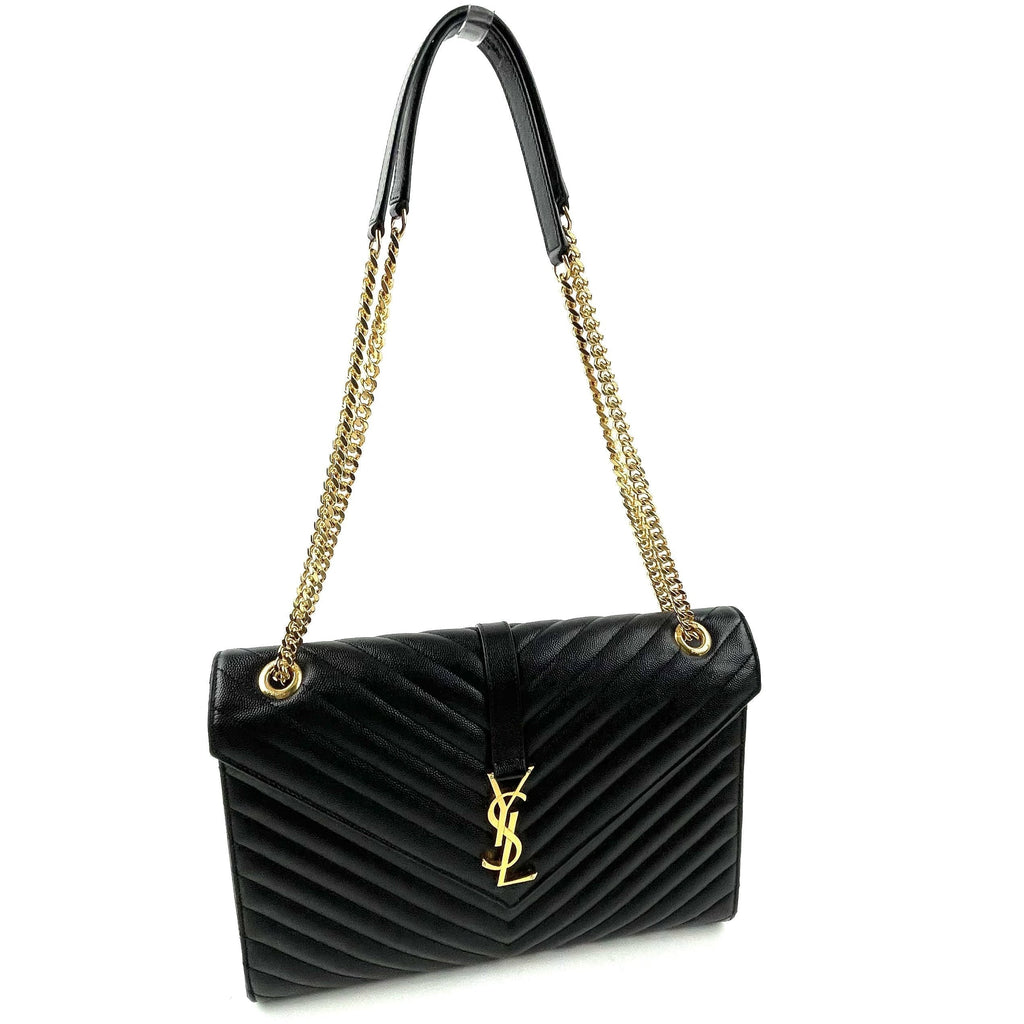 SAINT LAURENT Classic Large Monogram Envelope Bag
