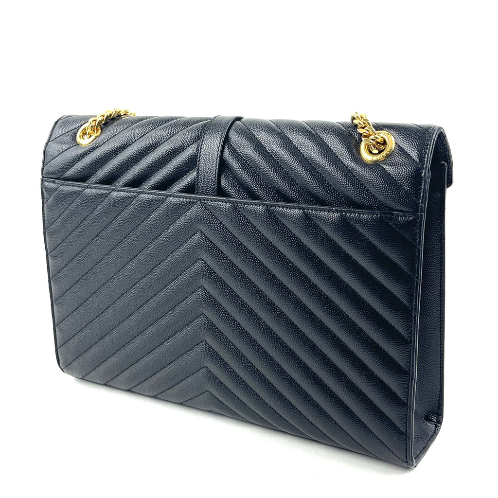 SAINT LAURENT Classic Large Monogram Envelope Bag
