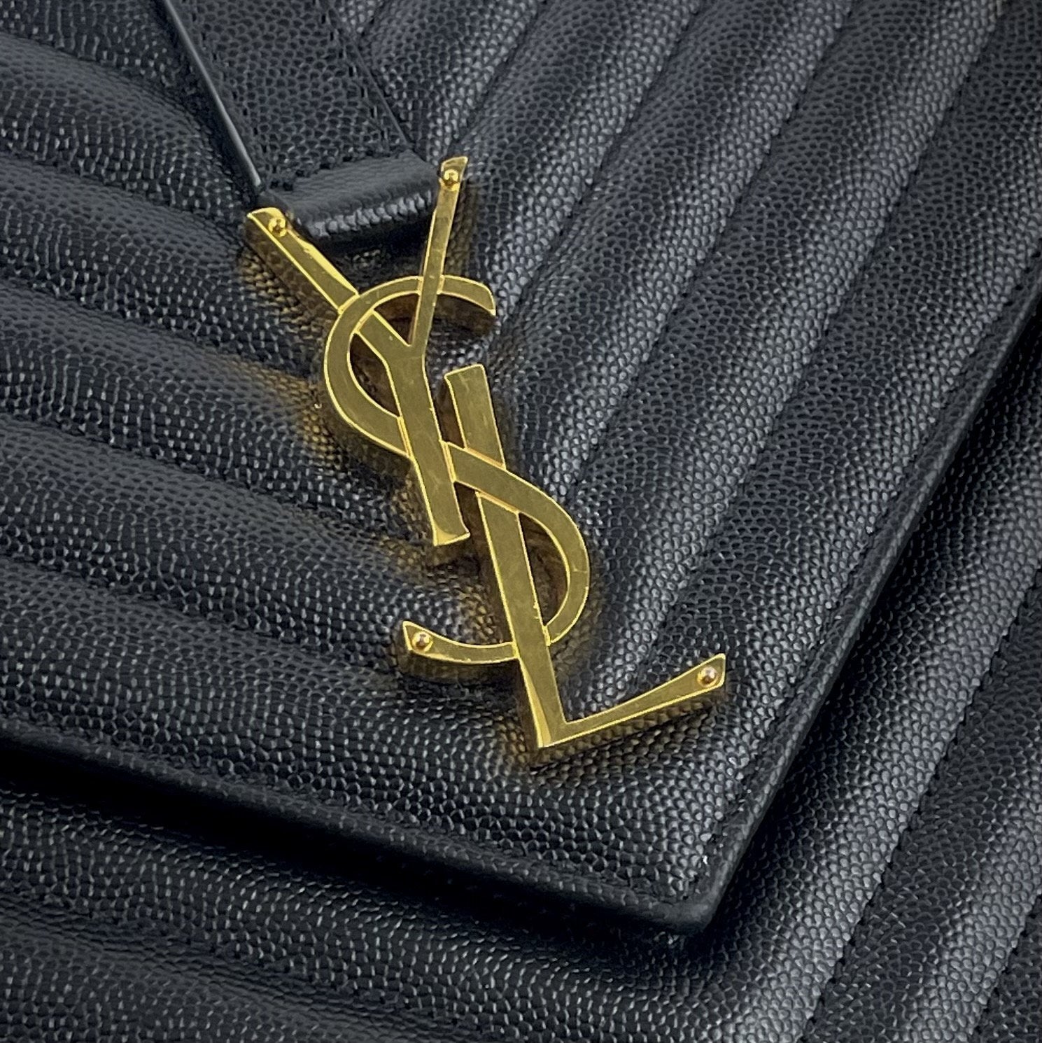 SAINT LAURENT Classic Large Monogram Envelope Bag