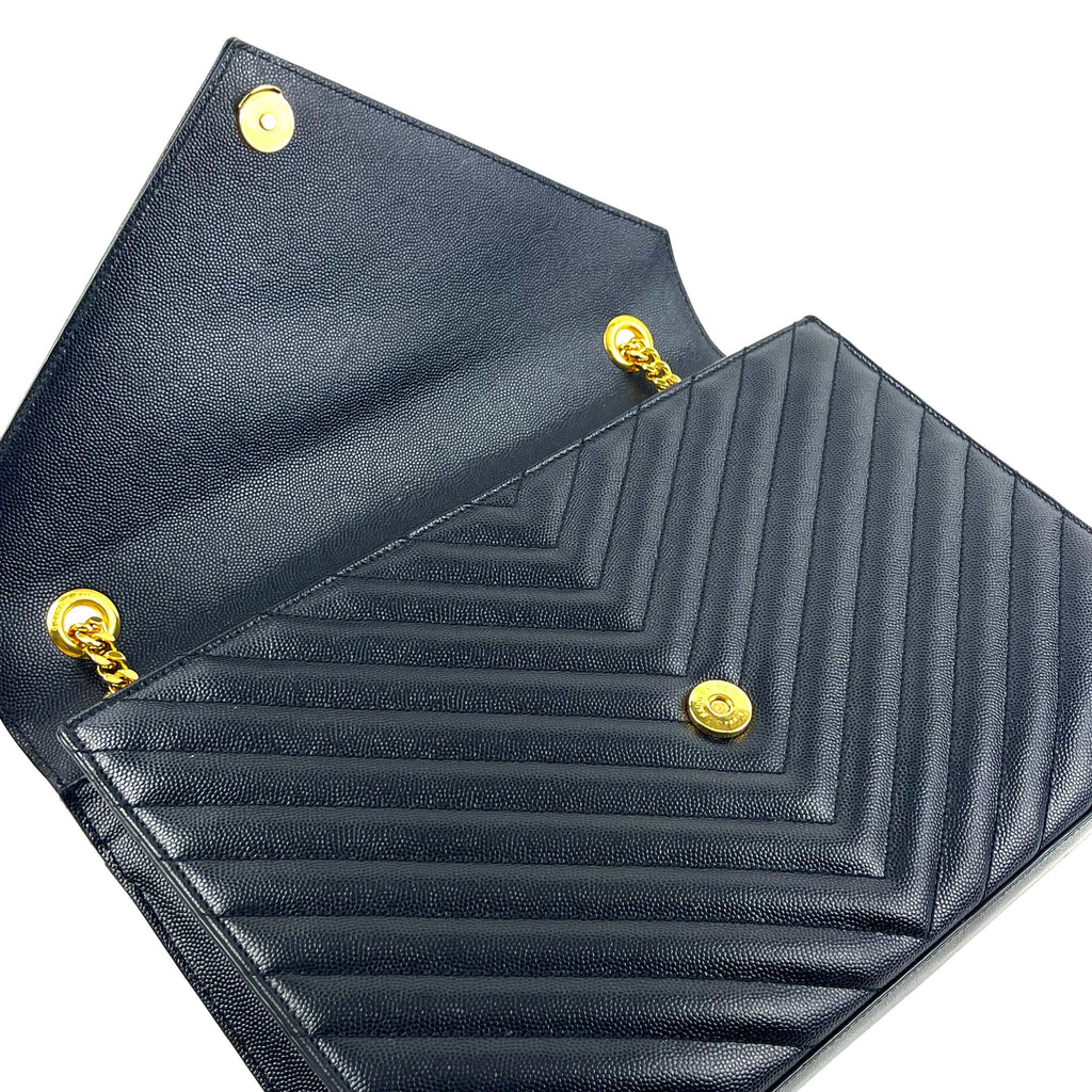 SAINT LAURENT Classic Large Monogram Envelope Bag