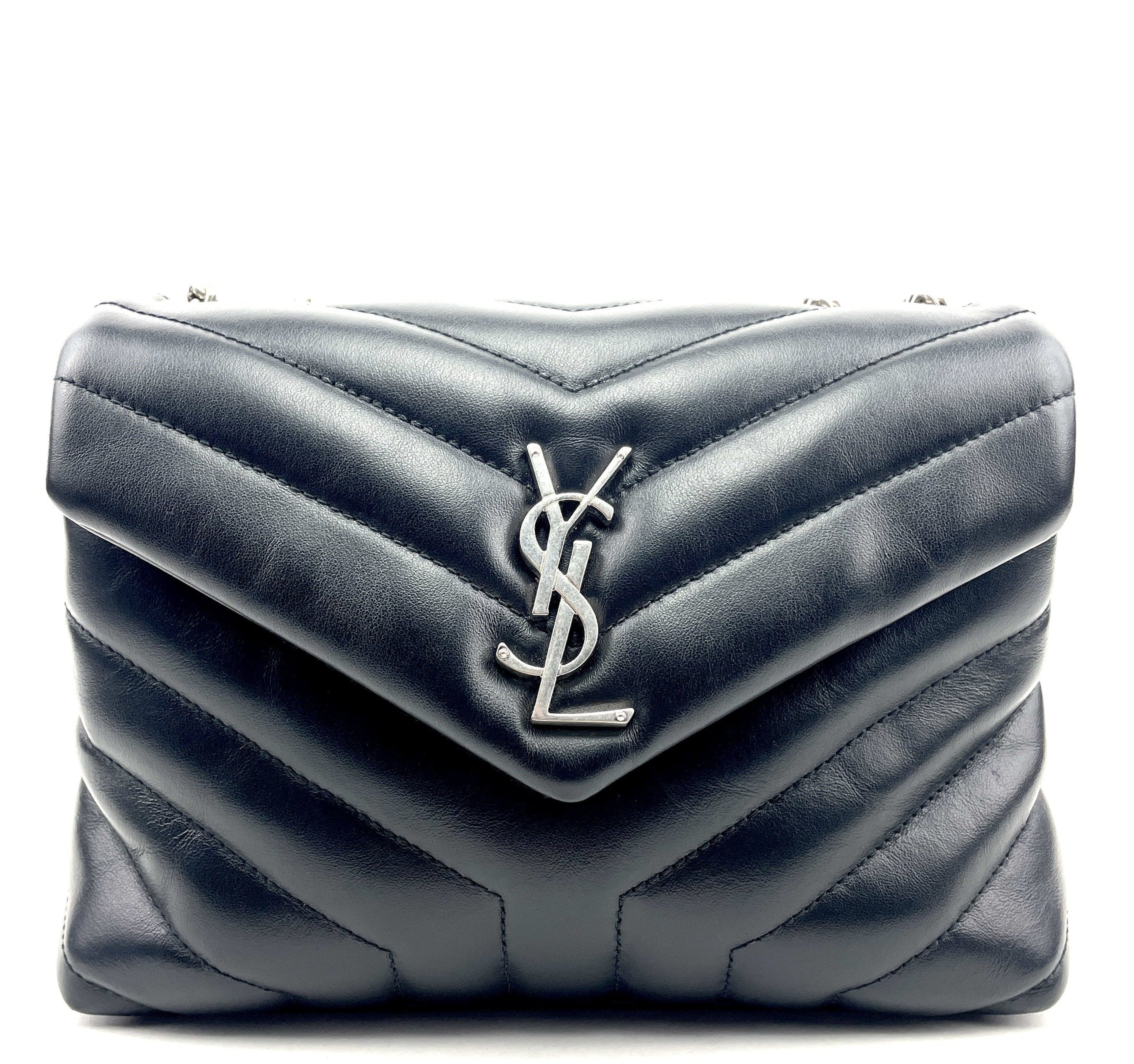 SAINT LAURENT Small Monogram Loulou Matelassé Shoulder Bag