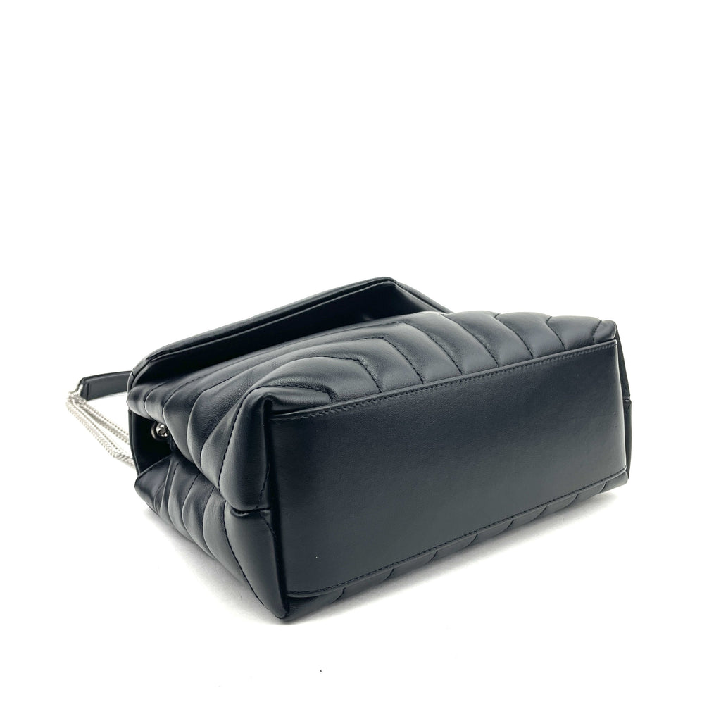 SAINT LAURENT Small Monogram Loulou Matelassé Shoulder Bag