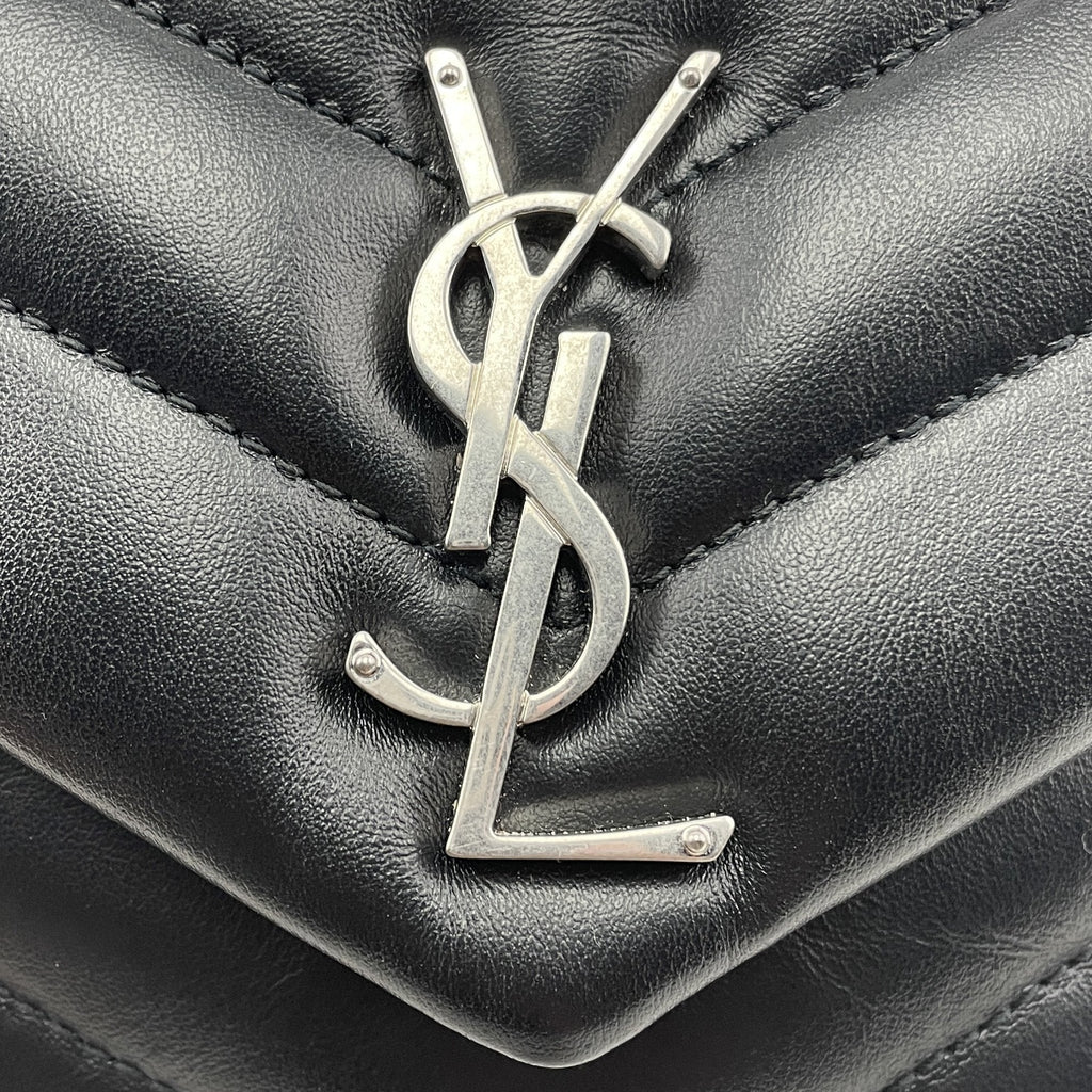 SAINT LAURENT Small Monogram Loulou Matelassé Shoulder Bag