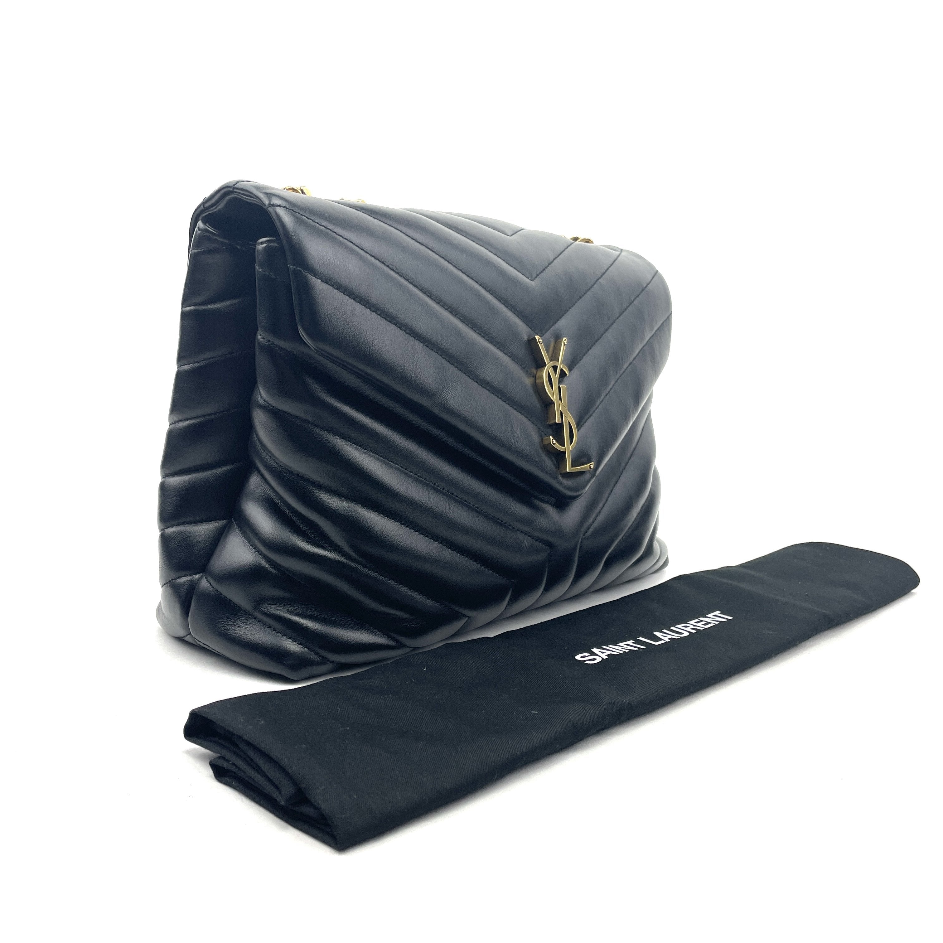 SAINT LAURENT Medium Lou Lou Black