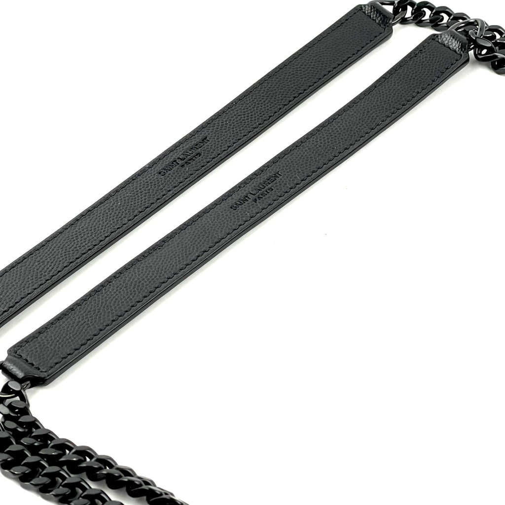 SAINT LAURENT Lg Triquilt Monogram Matelasse Envelope Bag