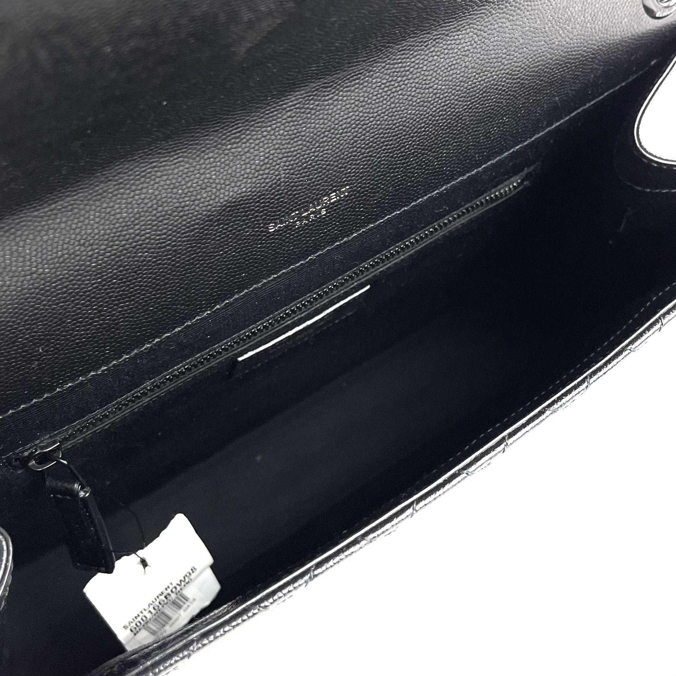 SAINT LAURENT Lg Triquilt Monogram Matelasse Envelope Bag