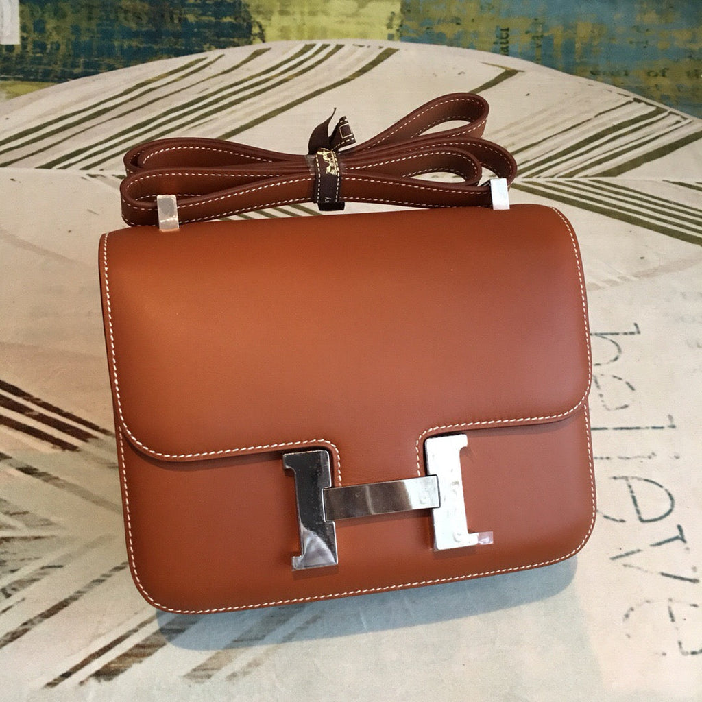 Hermes Constance Shoulder Bag 24cm Brown
