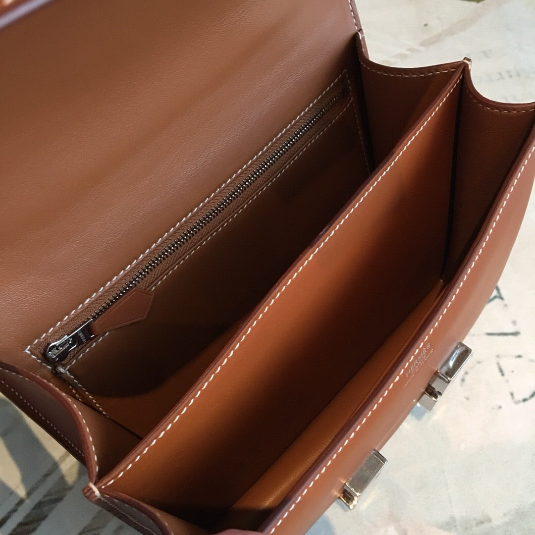 Hermes Constance Shoulder Bag 24cm Brown
