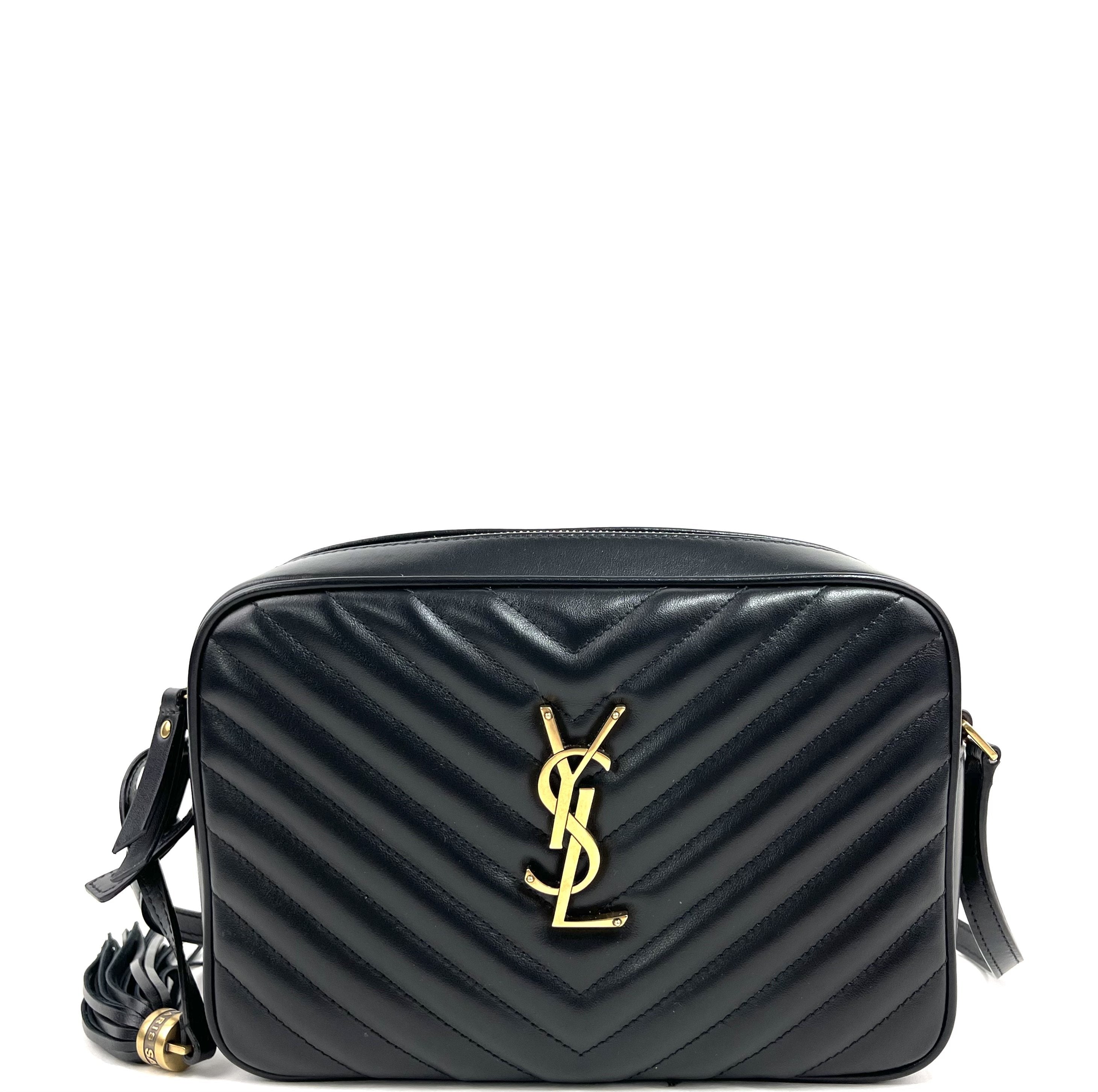 SAINT LAURENT Medium Monogram Lou Camera w/Gold