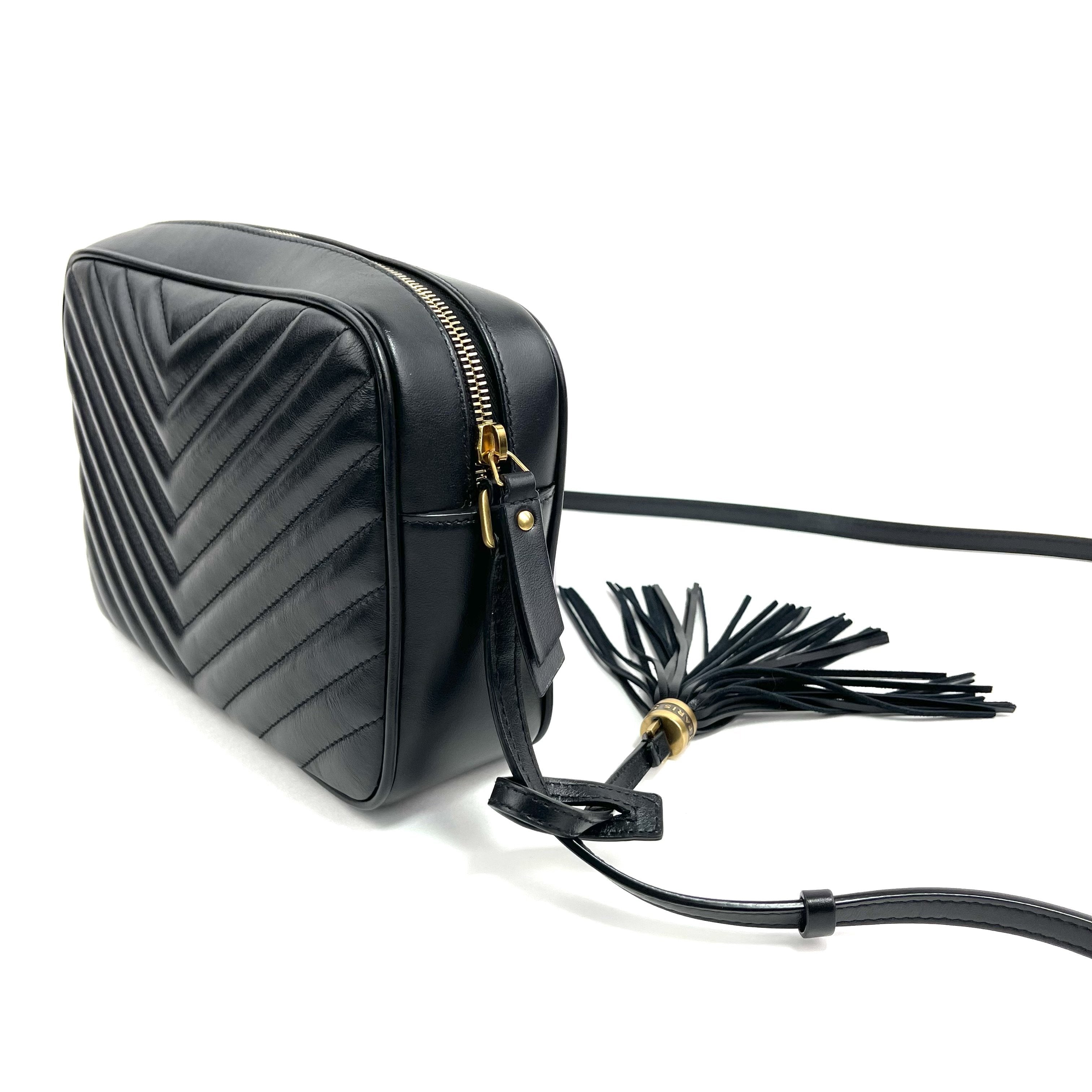 SAINT LAURENT Medium Monogram Lou Camera w/Gold