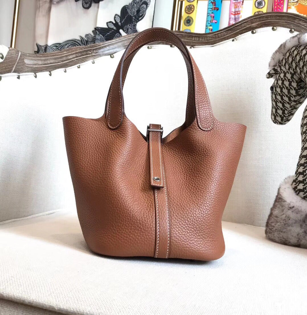 Hermes Picotin Lock 22cm Brown