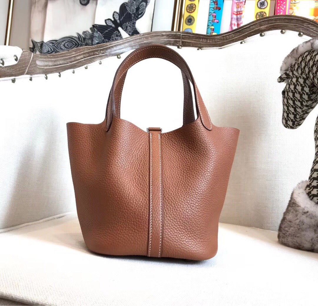 Hermes Picotin Lock 22cm Brown