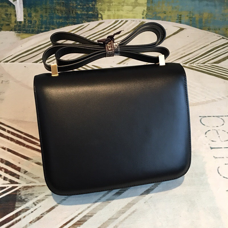 Hermes Constance Shoulder Bag 24cm Black