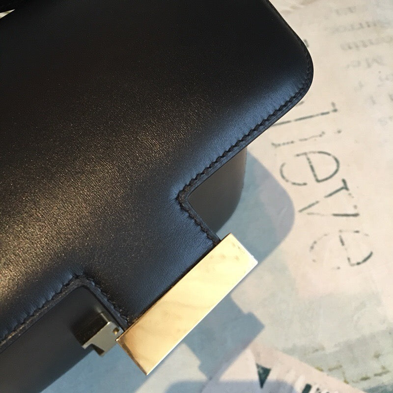 Hermes Constance Shoulder Bag 24cm Black