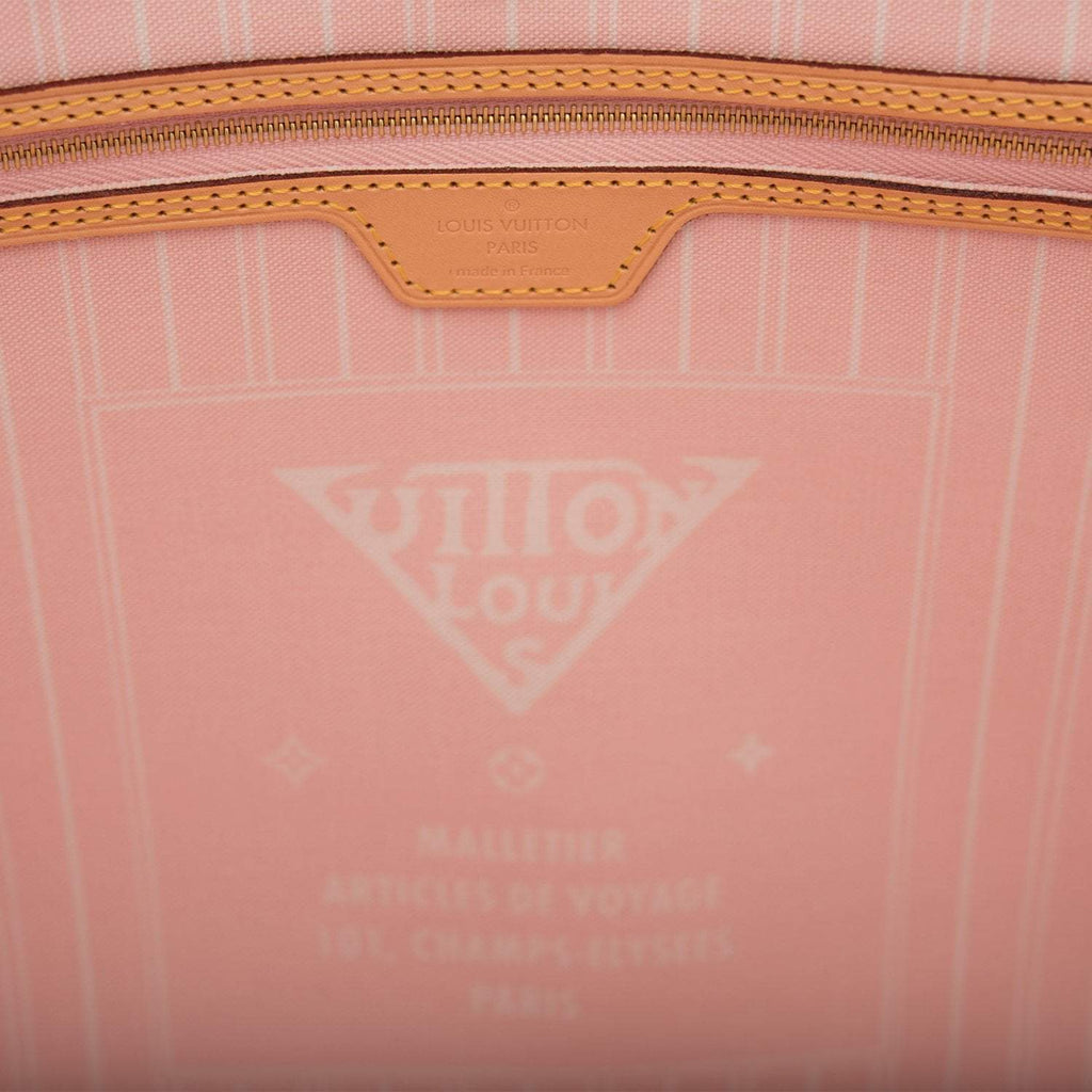 Louis Vuitton Light Pink By The Pool Giant Monogram Neverfull MM