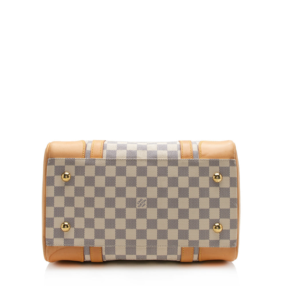 Louis Vuitton Damier Azur Berkeley Satchel (SHF-13102)