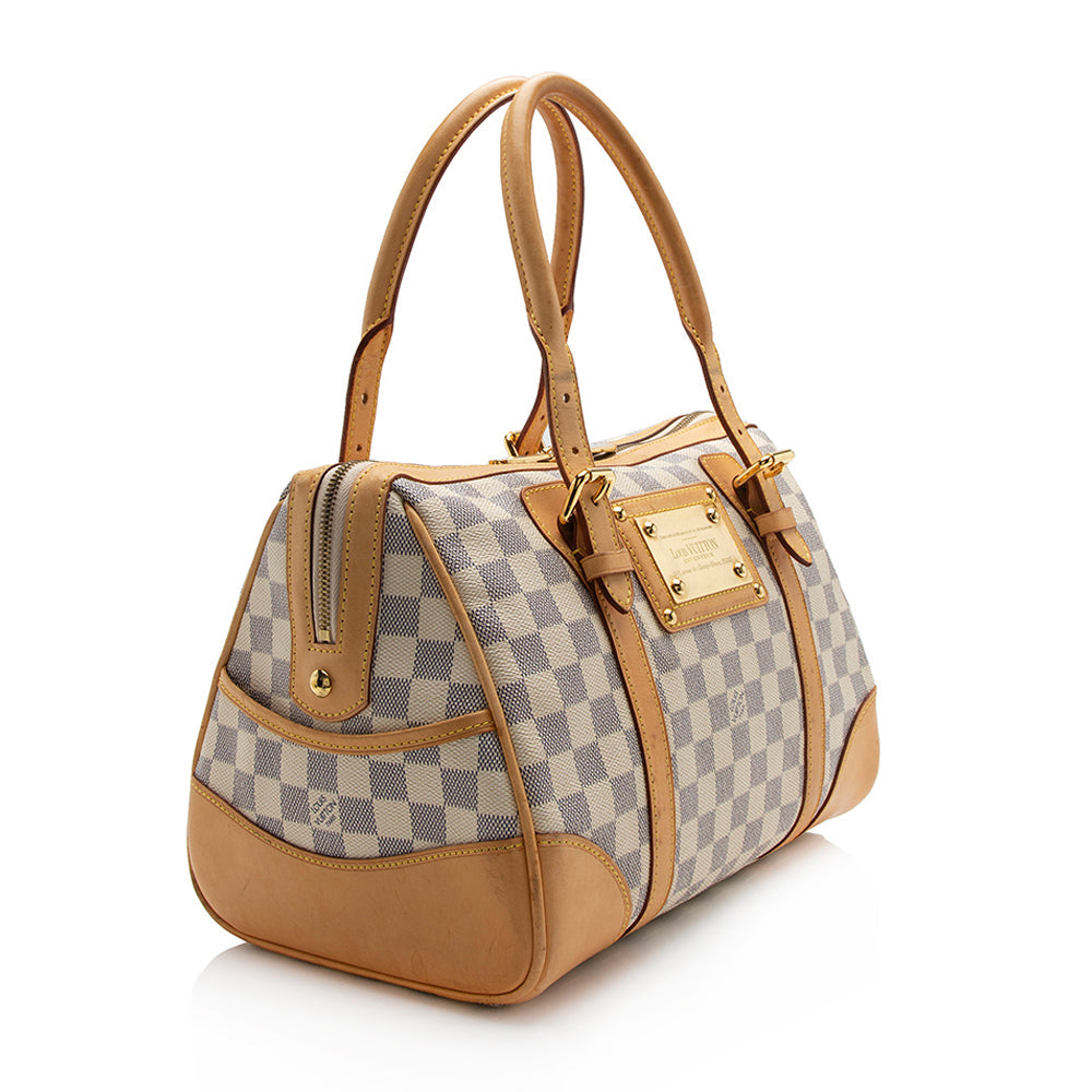 Louis Vuitton Damier Azur Berkeley Satchel (SHF-13102)