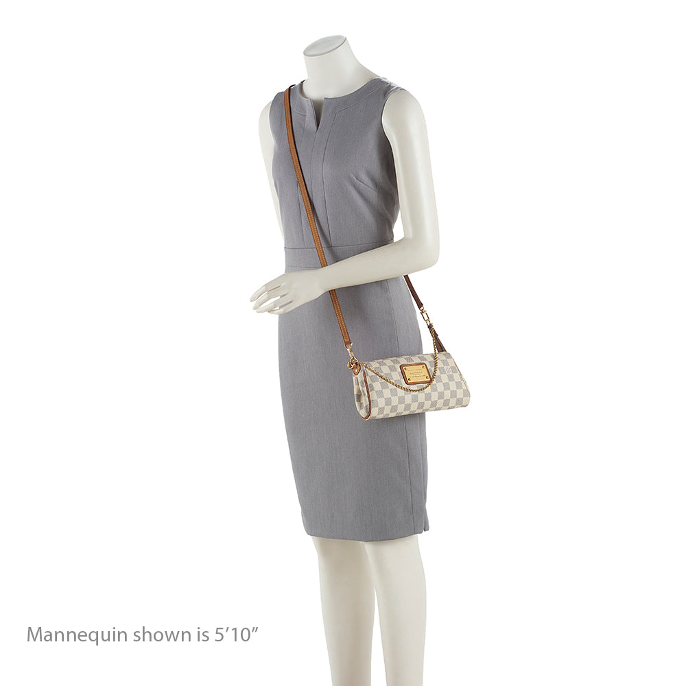 Louis Vuitton Damier Azur Eva Clutch (SHF-18406)