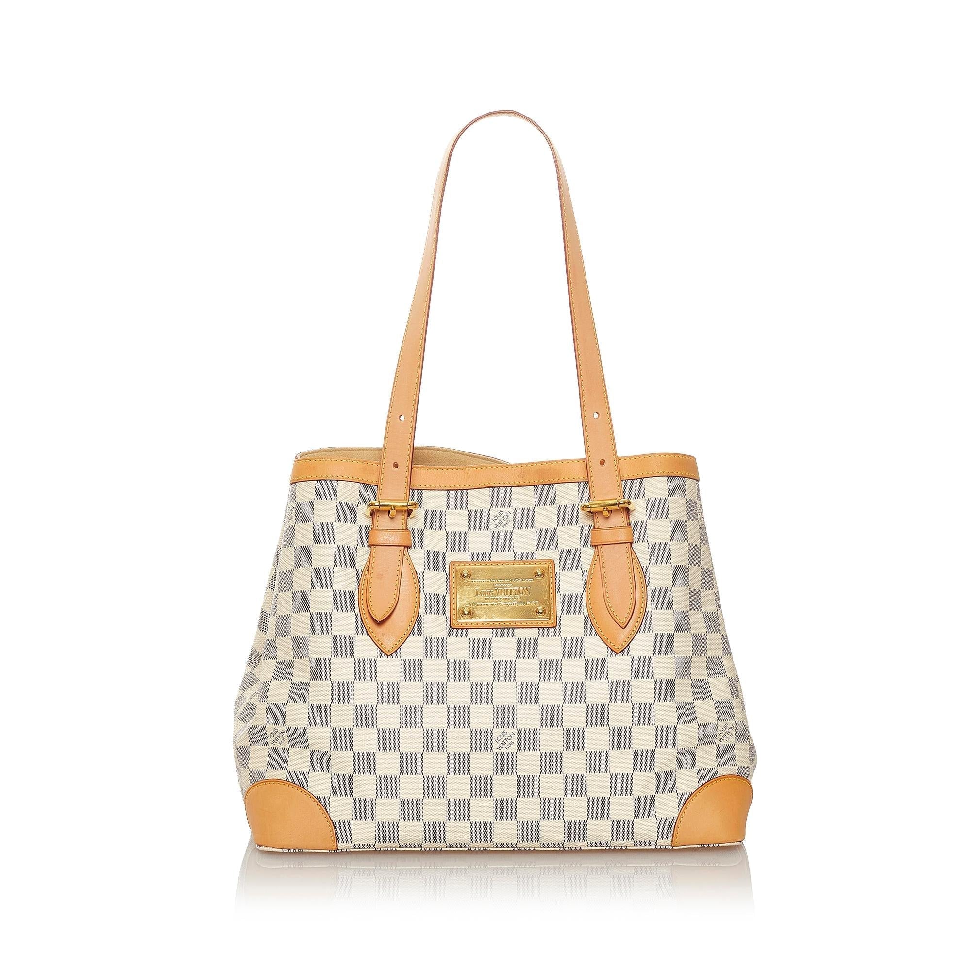 Louis Vuitton Damier Azur Hampstead MM (SHG-27935)