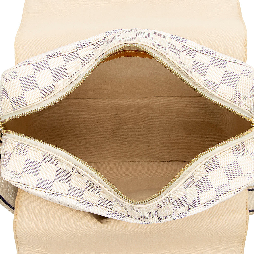 Louis Vuitton Damier Azur Naviglio Messenger Bag - FINAL SALE (SHF-14872)