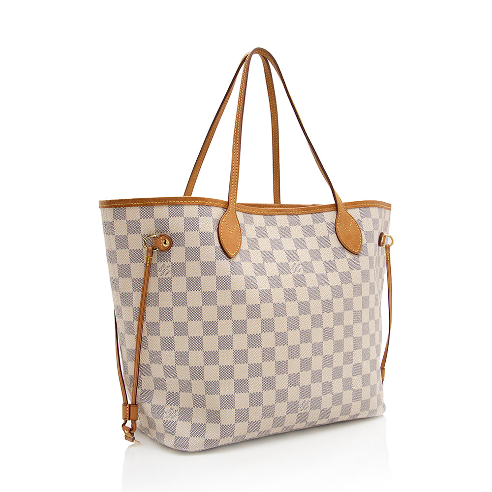 Louis Vuitton Damier Azur Neverfull MM Tote (SHF-18392)