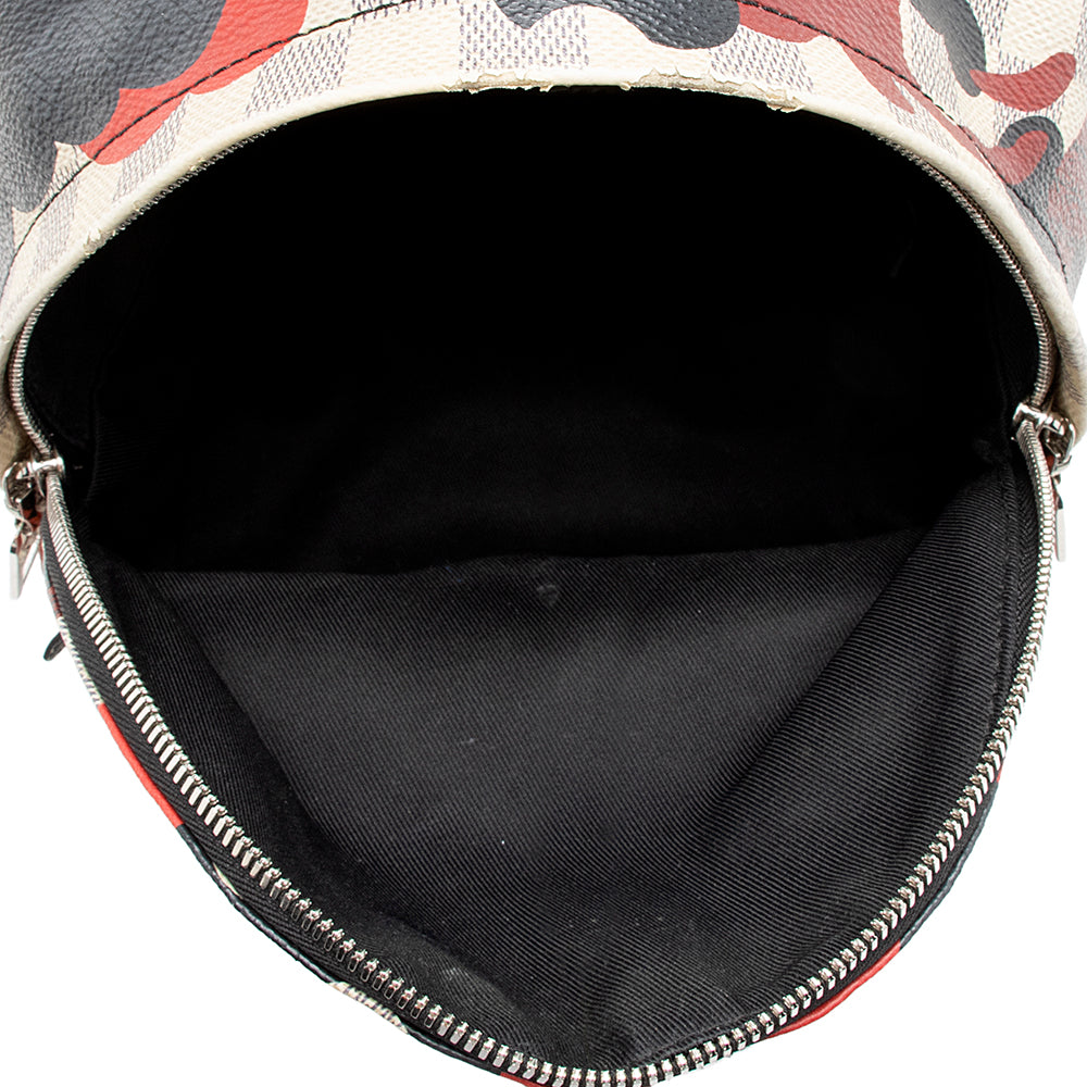 Louis Vuitton Damier Azur Patchwork Waves Palm Springs PM Backpack - FINAL SALE (SHF-15024)