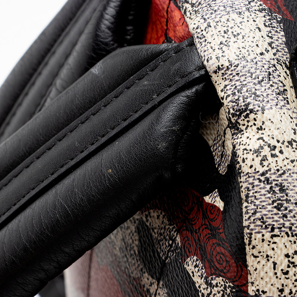 Louis Vuitton Damier Azur Patchwork Waves Palm Springs PM Backpack - FINAL SALE (SHF-15024)
