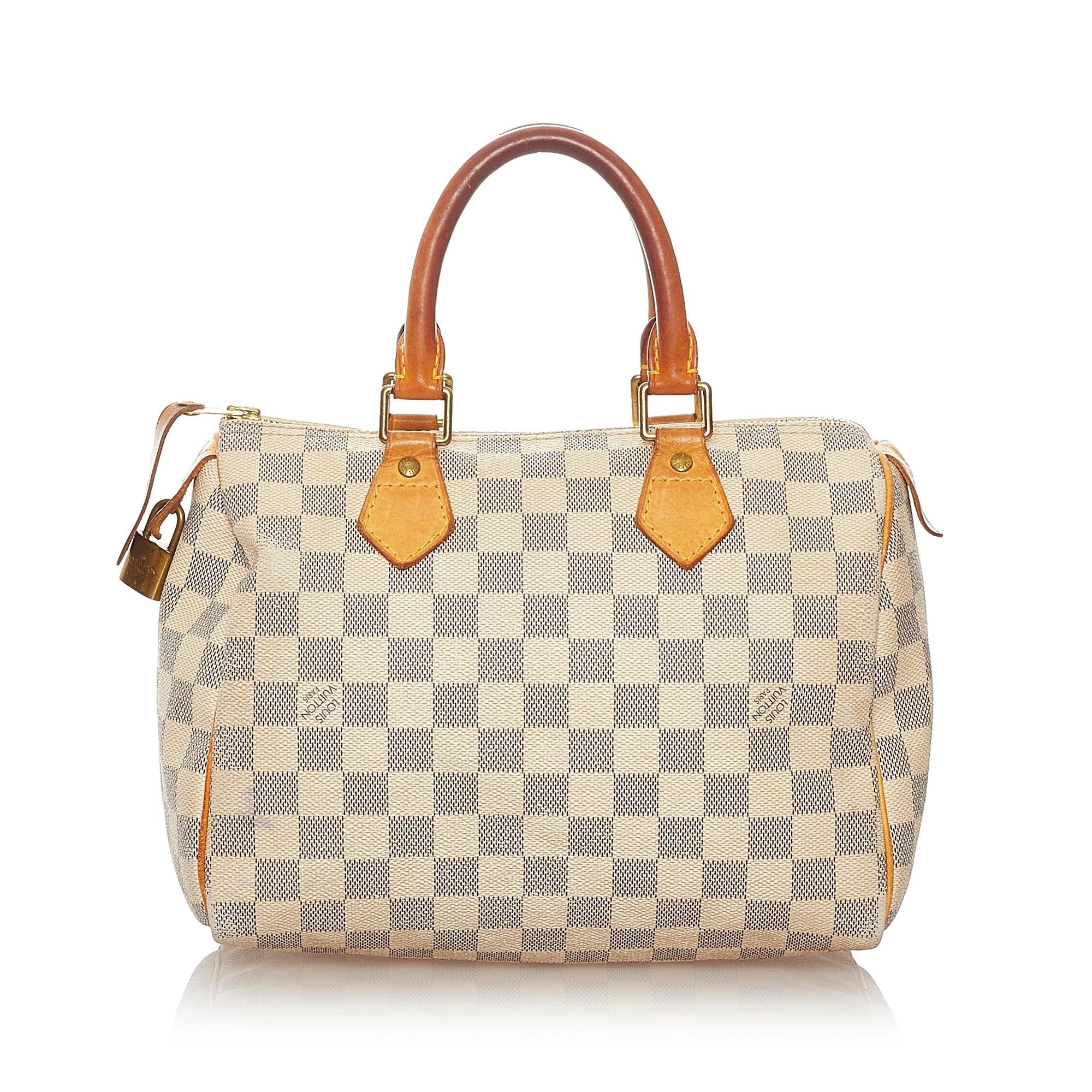 Louis Vuitton Damier Azur Speedy 25 (SHG-27536)
