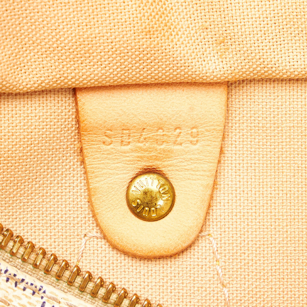 Louis Vuitton Damier Azur Speedy 25 (SHG-27536)