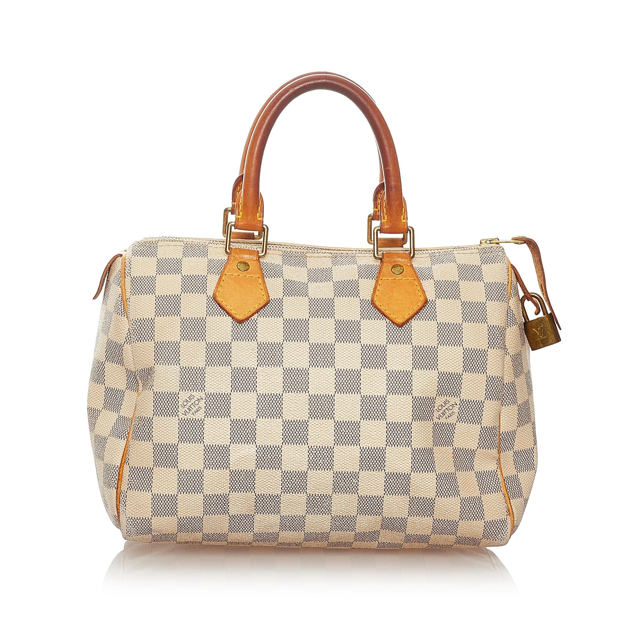 Louis Vuitton Damier Azur Speedy 25 (SHG-27536)