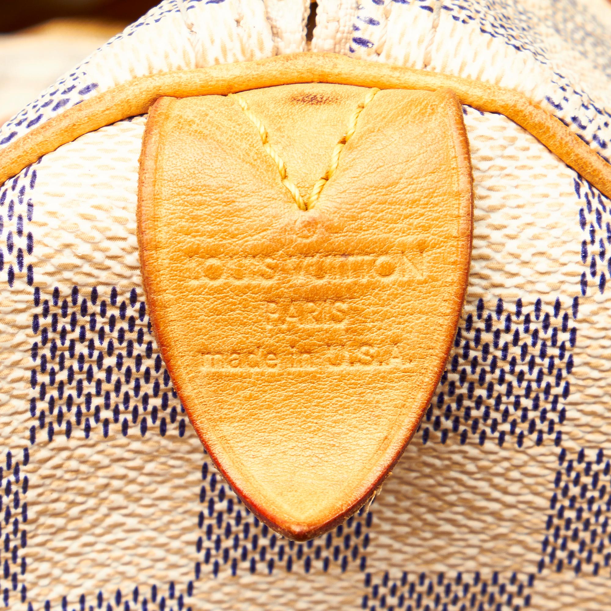 Louis Vuitton Damier Azur Speedy 25 (SHG-27536)