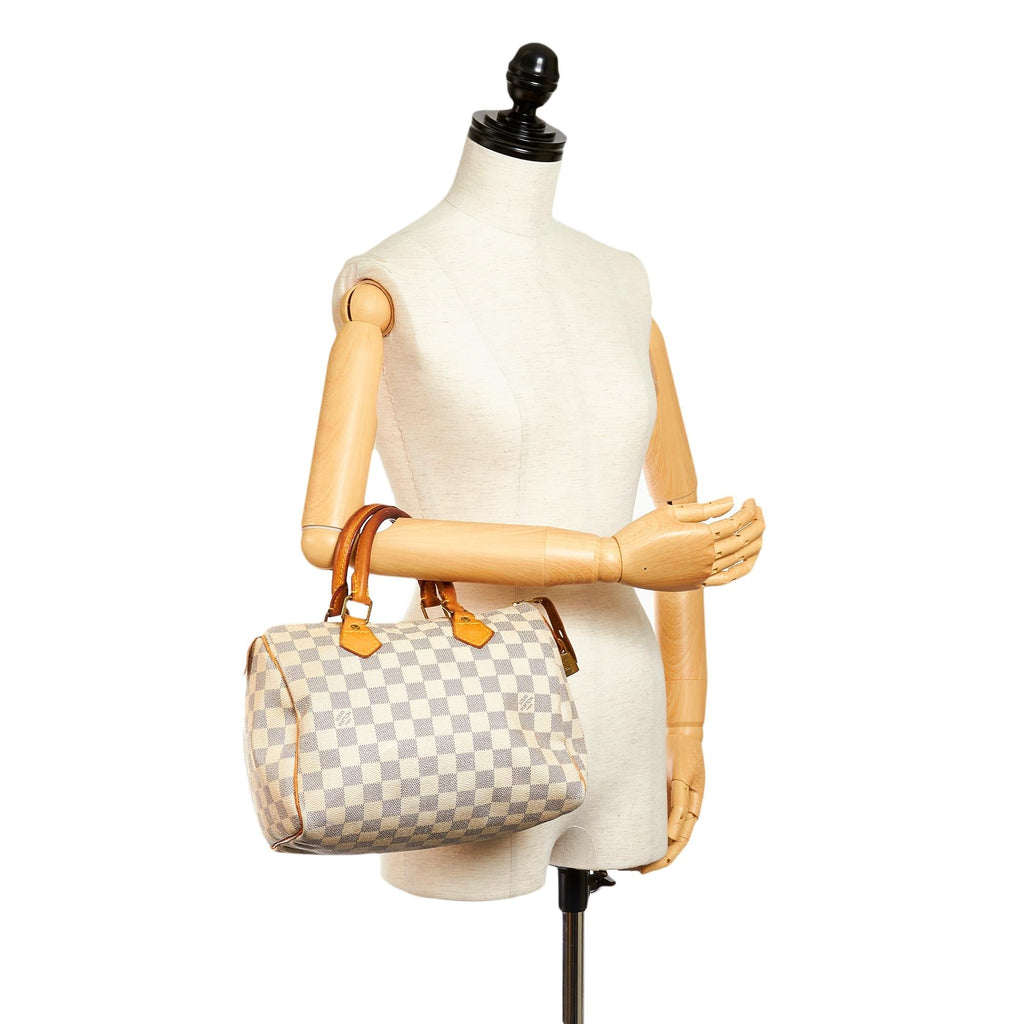 Louis Vuitton Damier Azur Speedy 25 (SHG-27536)