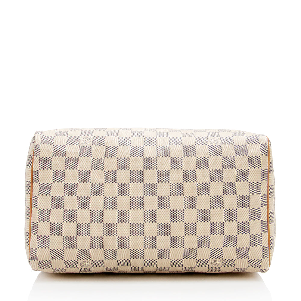 Louis Vuitton Damier Azur Speedy 30 Satchel (SHF-17043)