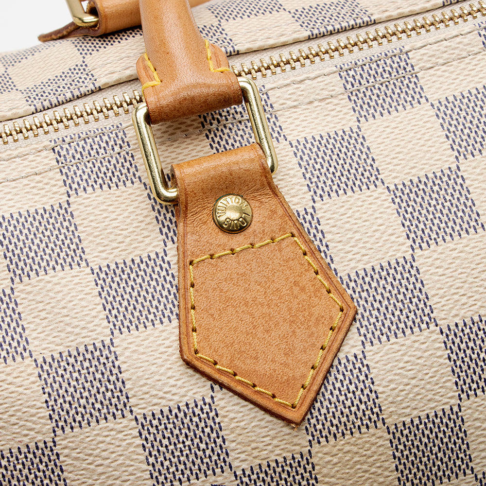 Louis Vuitton Damier Azur Speedy 30 Satchel (SHF-17043)