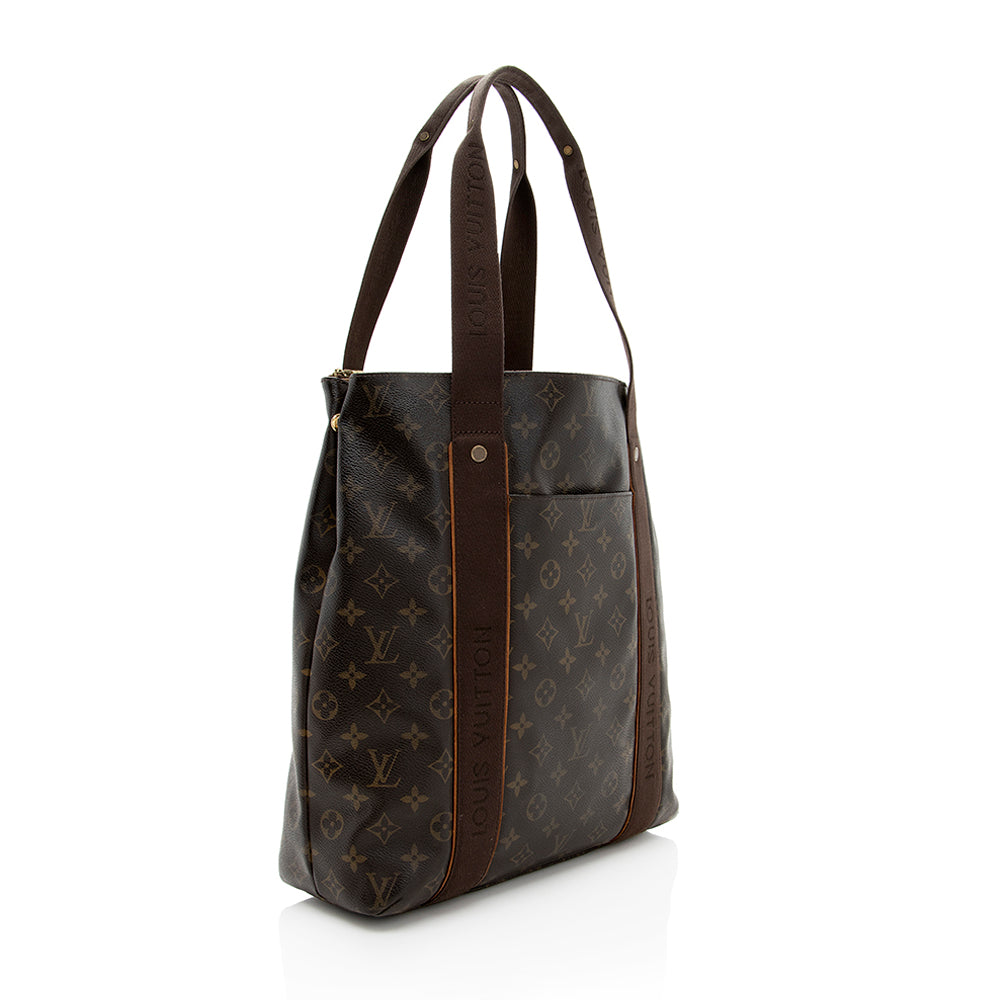 Louis Vuitton Damier Ebene Cabas Beaubourg Tote (SHF-18018)