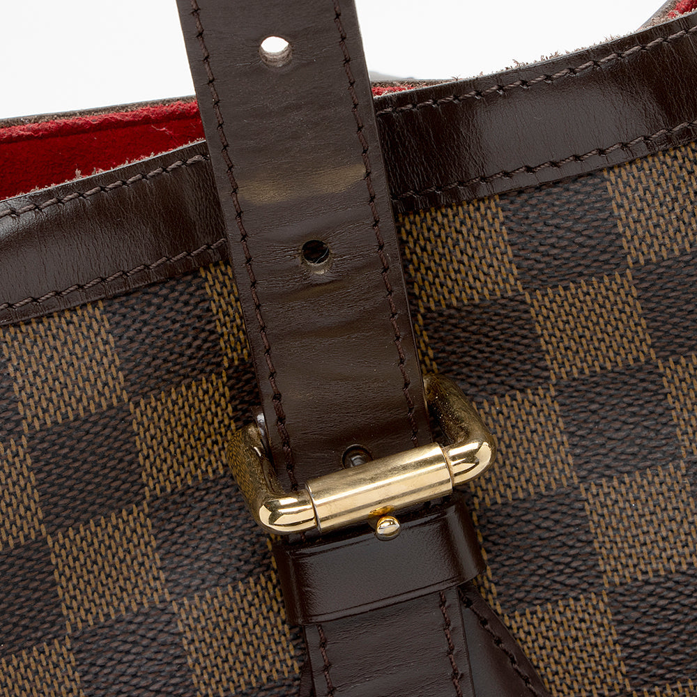 Louis Vuitton Damier Ebene Hampstead GM Tote (SHF-15485)