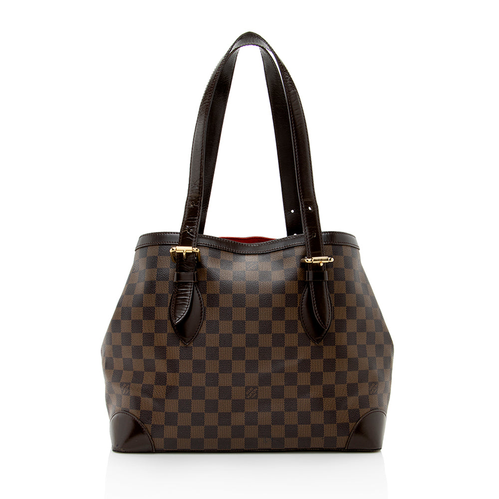 Louis Vuitton Damier Ebene Hampstead MM Tote (SHF-18016)