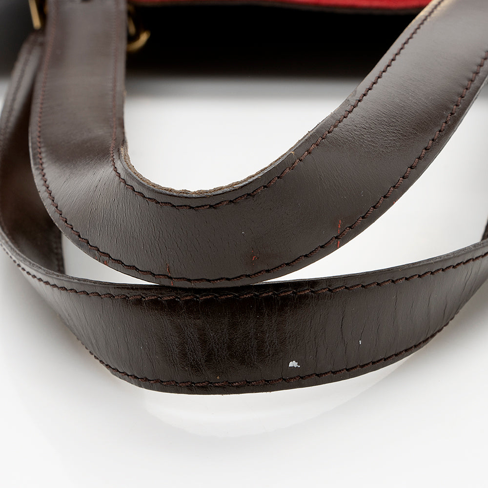 Louis Vuitton Damier Ebene Hampstead MM Tote (SHF-18016)