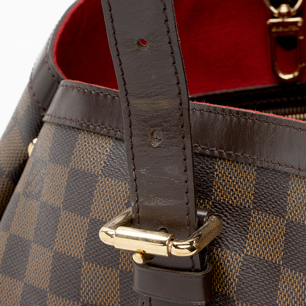 Louis Vuitton Damier Ebene Hampstead MM Tote (SHF-18016)