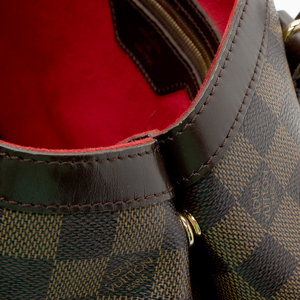 Louis Vuitton Damier Ebene Hampstead MM Tote (SHF-18016)