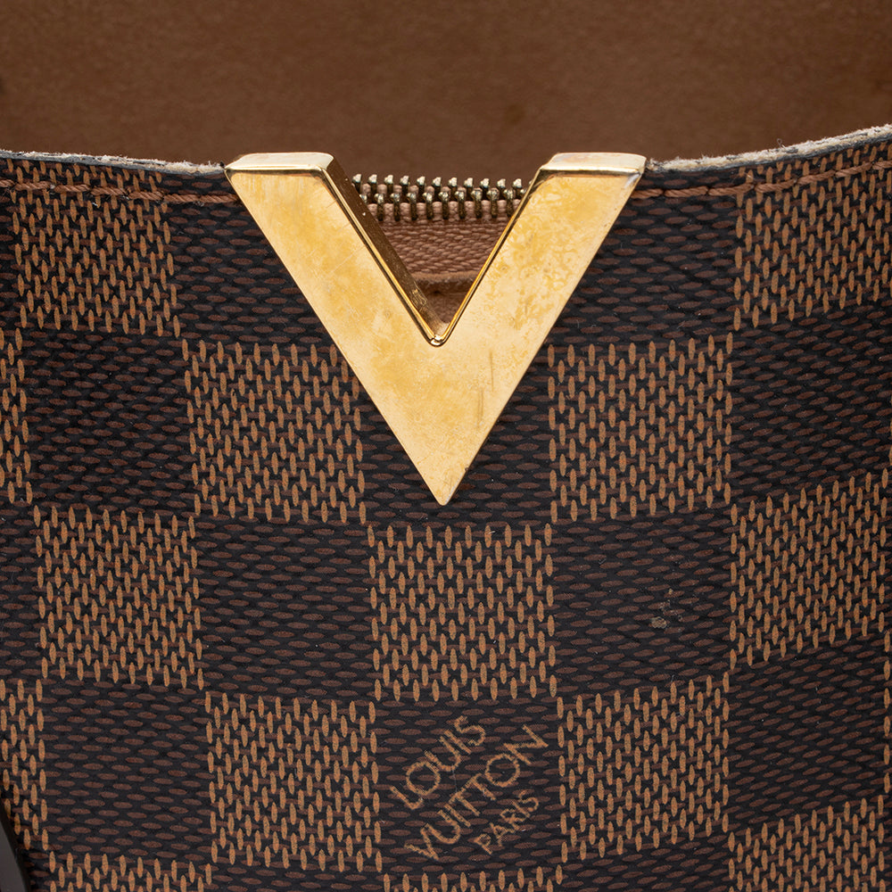 Louis Vuitton Damier Ebene Kensington Tote (SHF-18012)