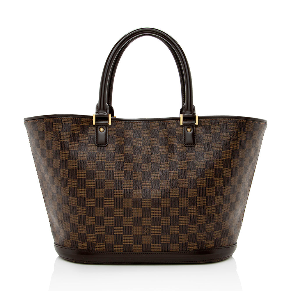 Louis Vuitton Damier Ebene Manosque GM Tote (SHF-14599)