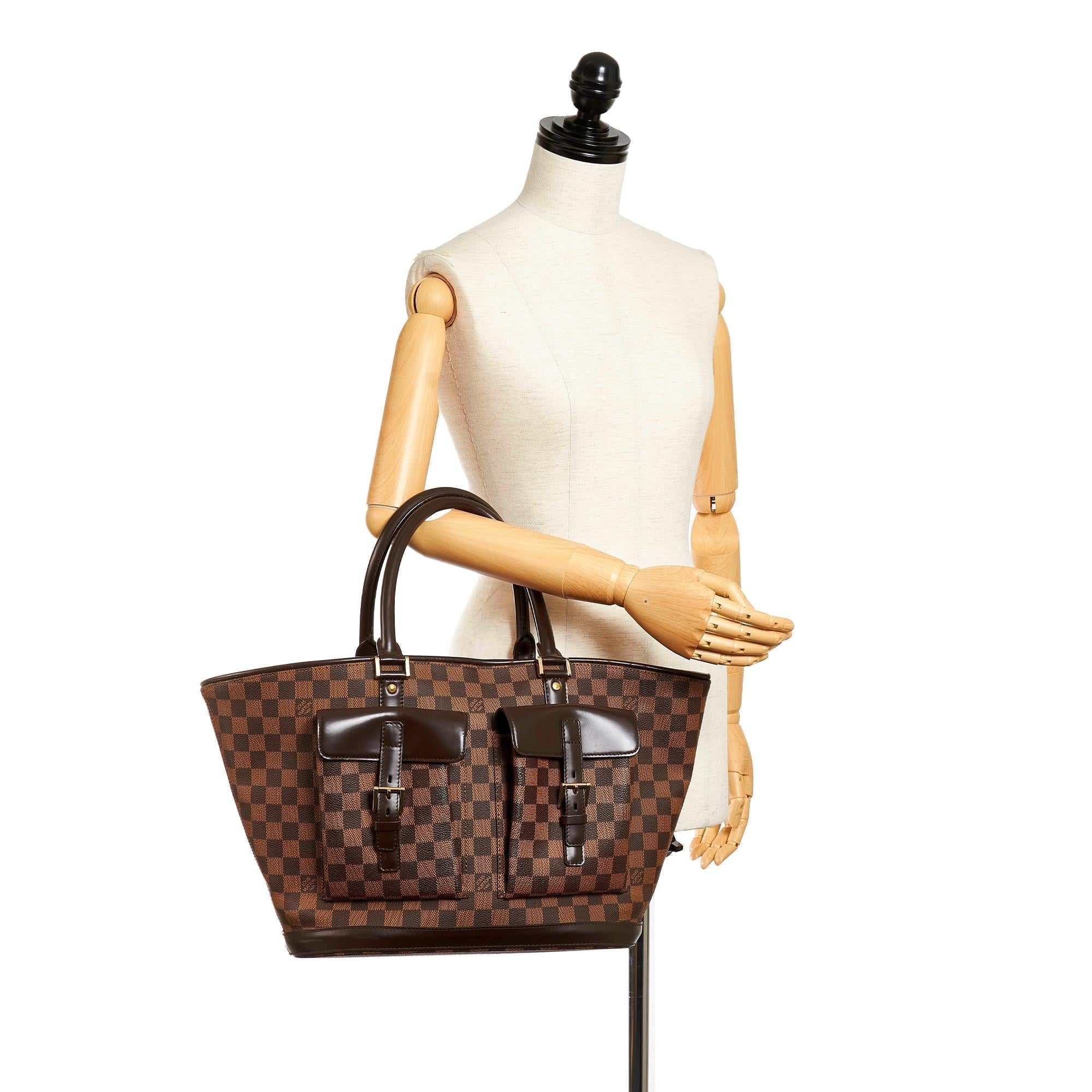 Louis Vuitton Damier Ebene Manosque GM (SHG-27770)