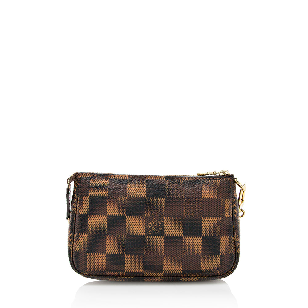 Louis Vuitton Damier Ebene Mini Pochette Accessoires (SHF-17566)