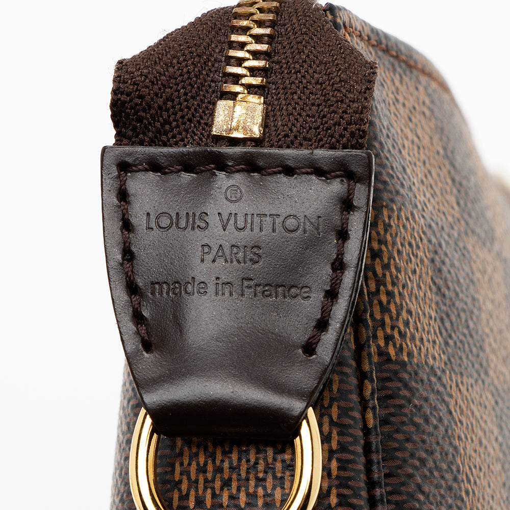 Louis Vuitton Damier Ebene Mini Pochette Accessoires (SHF-17566)