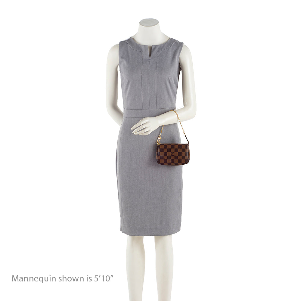 Louis Vuitton Damier Ebene Mini Pochette Accessoires (SHF-17566)