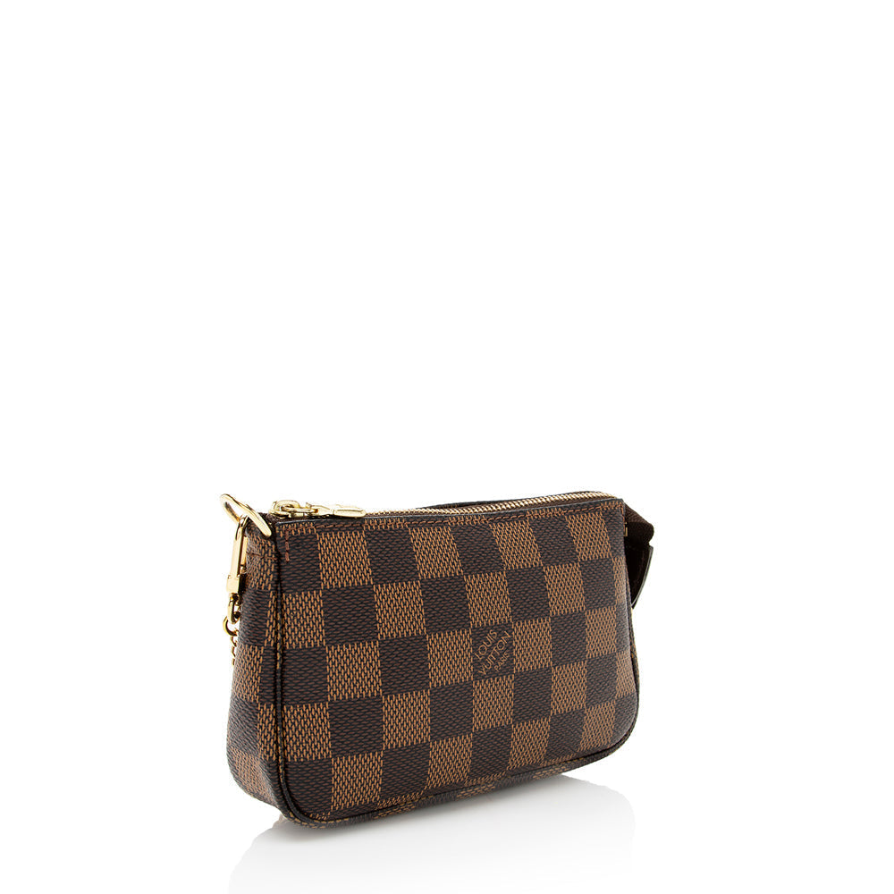 Louis Vuitton Damier Ebene Mini Pochette Accessoires (SHF-17566)