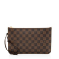Louis Vuitton Damier Ebene Neverfull MM Pochette (SHF-16975)